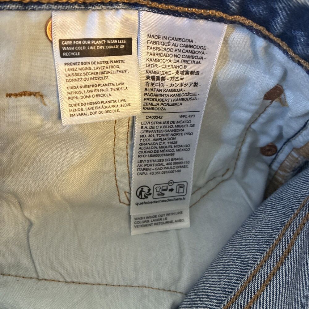 Levi’s Premium 90’s Women 501 Selvedge VTG Denim Big E Red Tab Jeans Med Wash 26 - Picture 13 of 16
